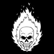 flaming skull 04