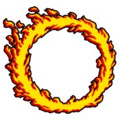 flaming circle