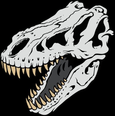 t rex skull