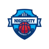 Night city Basketball club logo template